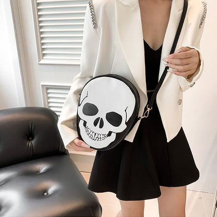 Halloween Skull Shoulder Bag Personality Funny Messenger Bag