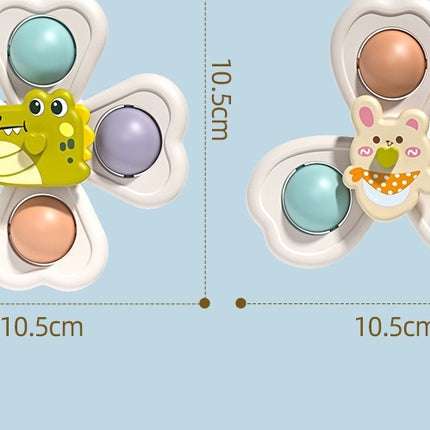 Baby Cartoon Dinosaur Sucker Rotating Gyro Fingertip Educational Toys Wholesale