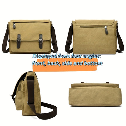 High-Quality, Durable, And Vintage Canvas Shoulder Bag, a Stylish Crossbody Bag for Men