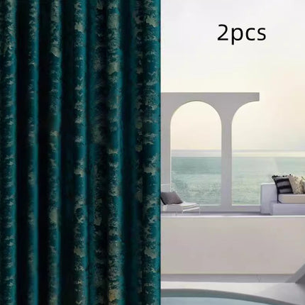 High-end Living Room Curtains In A European-style Minimalist And Modern Design Made From Thick Velvet Fabric