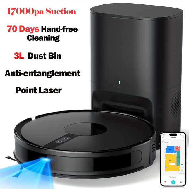 Lubluelu B40 Plus Robot Vacuum and Mop with Self-Emptying Station - 3-in-1 Smart Mapping