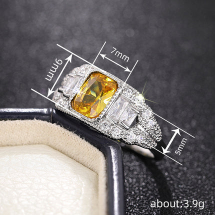 Womens Affordable Luxury Jazz-Style Geometric Ring