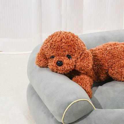 This Is A Pet Sofa Bed For Dogs And Cats, Made Of Soft Fabric And Designed For Small Pets To Sleep Comfortably