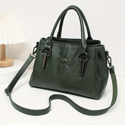 Elegant Black Handbag for Wo Large Capacity Shoulder & Crossbody Handbag