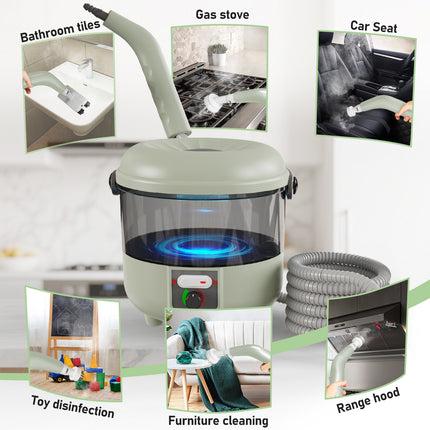 Steam Cleaner, 1500W Powerful Steam Cleaner with 6 Brushes