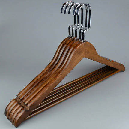 Solid Wood Hanger Retro Wooden Hanger Non-slip