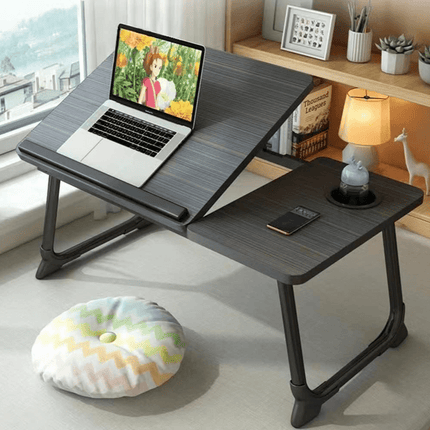 Laptop Desk Table Multifunctional - Smooth Five-Speed Height Adjustment, Convenient Cup Holder