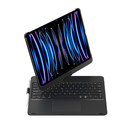360-degree Rotating Wireless Bluetooth Keyboard Protective Shell With Colorful Backlight