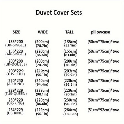 3pcs Duvet Cover Set