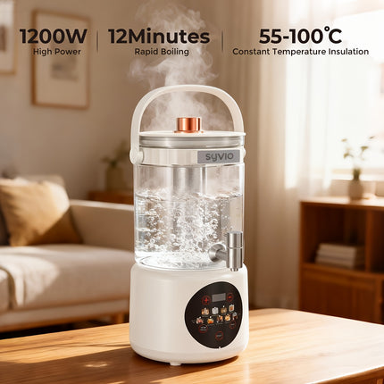Electric Tea Kettle Health Kettle with Temperature Control | 1200W Fast Heating, 9 Presets