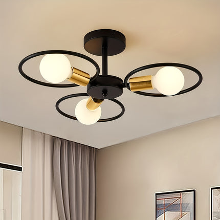 1pc industrial style pendant light, retro black metal cage shaped hanging light with E26 screw base