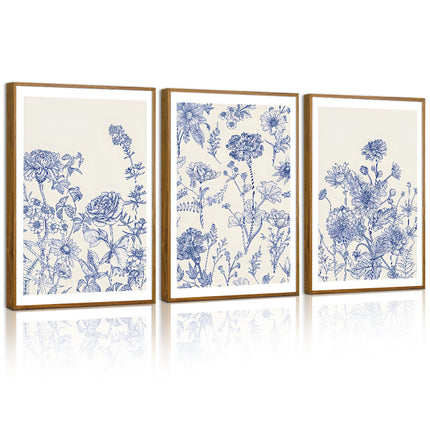 Simple Nordic Morandi Plant Flower Wall Art