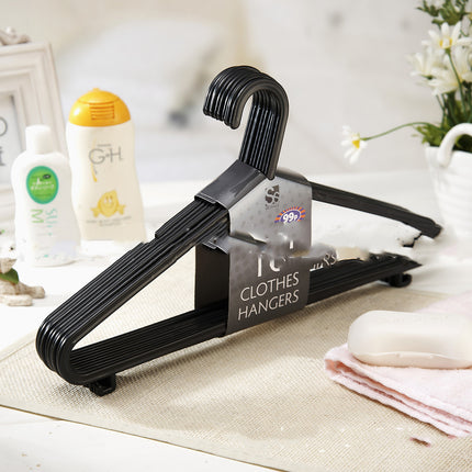 Fashion Plastic Adult Black Hanger Discount Promotion Plastic Hanger