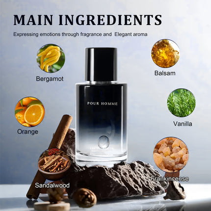 Men's Eau De Cologne Spray - Men's Fragrance - Long-lasting Fresh Scent with Bergamot And Sage