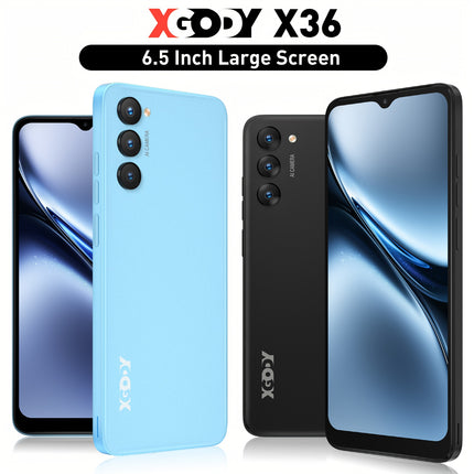 XGODY X36 Smartphone Black/Blue, 5MP+13MP Camera 6.5" HD TouchScreen 7GB RAM + 32GB ROM,