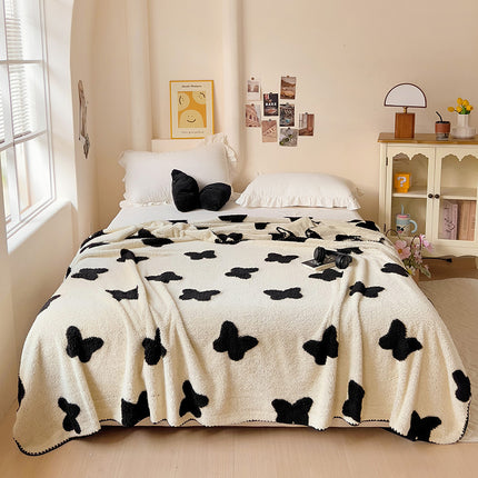 Thick Coral Fleece Blanket Office Nap Single