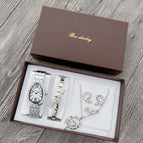 Silver Watch Jewelry Gift Box