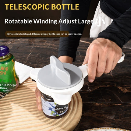 Non-slip, Effortless Can Opener Manual Adjustable Lid Opener