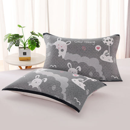 Three-layer Blended Gauze Pillow Cover Cotton Printed Towel