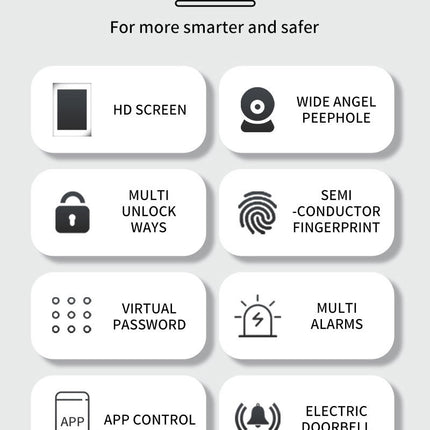 Cat Eye Camera Smart Fingerprint Password Timber Door Lock