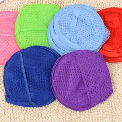 Foldable hamper can be stored in the laundry basket. Mesh cloth color clothes basket storage laundry storage basket