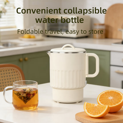 One Multi-function Electric Cooker, Mini Folding Outdoor Electric Kettle for Boiling Water