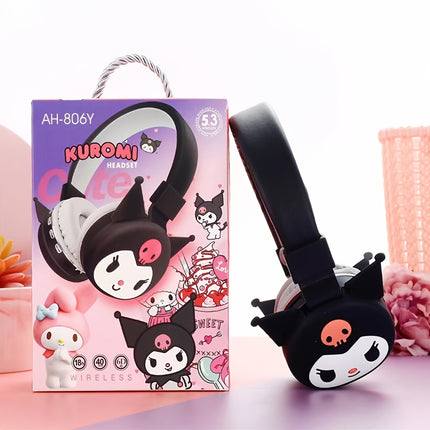 for hello kitty, for Kuromi and for my melody Cute Foldable Wireless Headphones for Teens