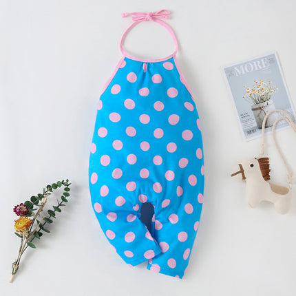 Kids Baby Girls Strap Cotton Romper Toddler Sling Jumpsuit Harem Trousers