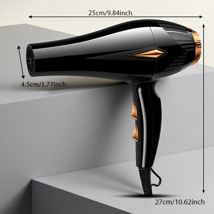 European Standard High-Power Hair Dryer with EU Plug, Includes Additions