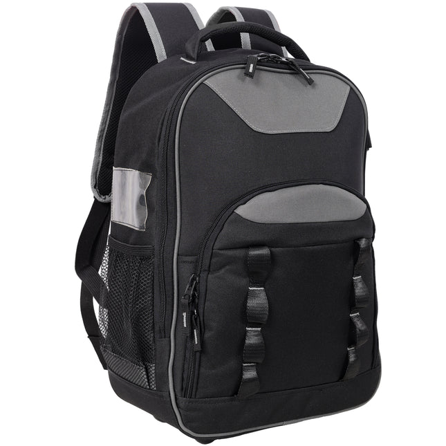 Oxford Cloth Multifunctional Tool Backpack, Heavy-Duty Tool Bag with Multiple Pockets for Electricians & Technicians