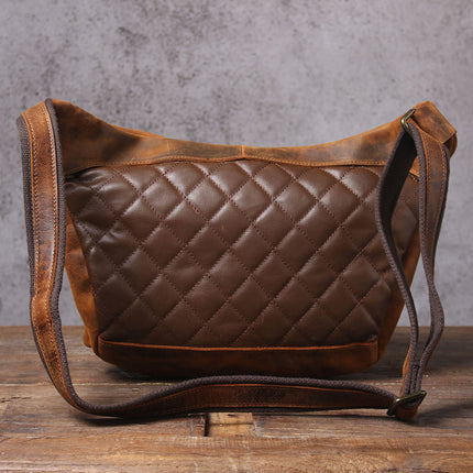 First Layer Cowhide Genuine Leather Large Capacity Waist Bag