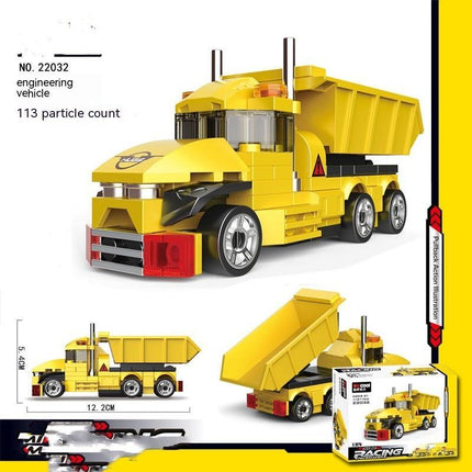 Building Block City Recycling Car Assembly Toy
