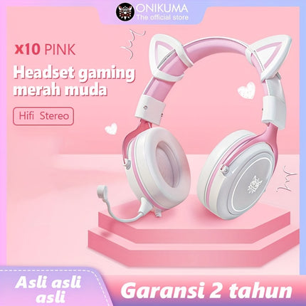 E-sports Headphones Cute, Stereo Surround, HIFI, Detachable Decoration, With Noise Reduction, High-quality