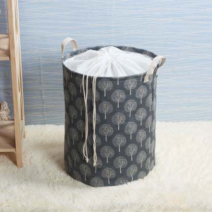 Waterproof Canvas Laundry Basket Storage Bucket