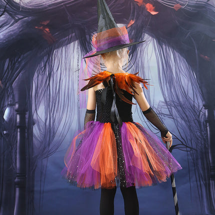 Halloween Children's Costume Witch Cosplay Clothes