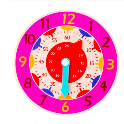 Children Montessori Wooden Clock Toy