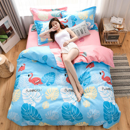 New Three Piece Thickened Cotton Sheet Quilt Cover