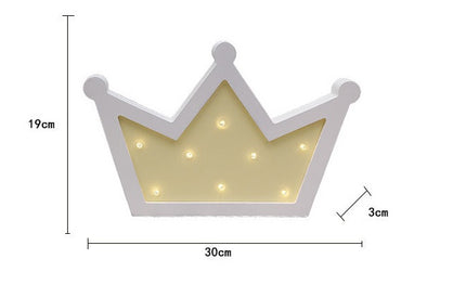 Nordic ins night light wall decoration crown light