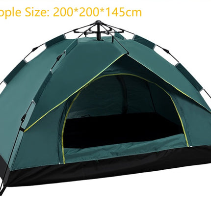 Automatic Hexagonal Tent Multi-Person Double-Layer Outdoor Camping Rain Tent