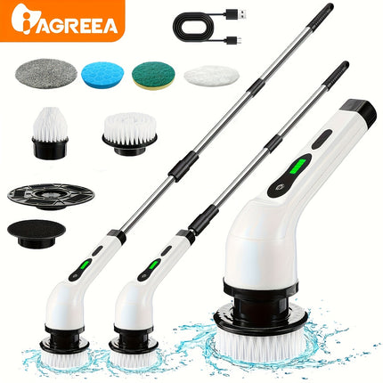 Electric Spin Scrubber, Household Wireless Cleaning Brush, Two-Speed Cleaning Speed