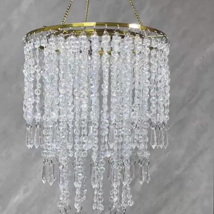 Essential Party Wedding Decorations: Creative Lightless Hanging Chandelier for Birthday and Ball Scenes