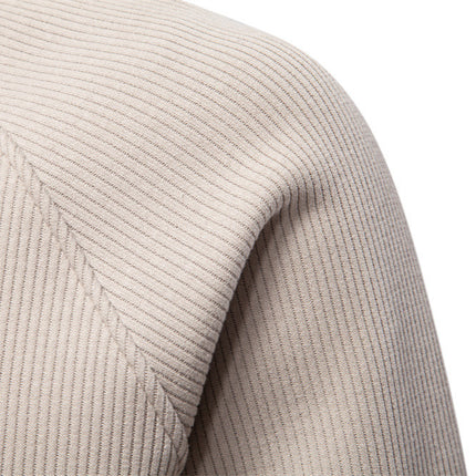 Zipper Sweater Stand-up Collar All-match Fleece Men's Sweater Top