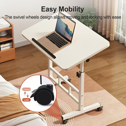Ergonomic Height-Adjustable Dual-Panel computer Desk with Foldable & 0-90° Angle Adjustment