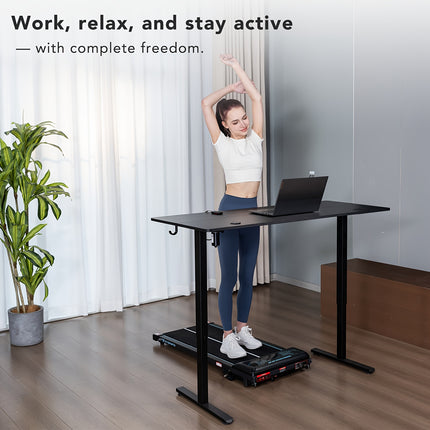 Black Electric Office Desk | Height Memory Function, Silent Motor, Modular Design