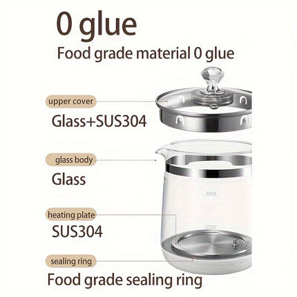 Yalulu Electric Kettle, a Health-Focused Kettle with a Capacity of 1.8L/60.87Oz, Is an Essential Item