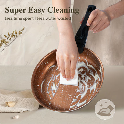 13pcs Kitchen Pots and Pans Set Nonstick, Cookware Sets with Detachable Handles,