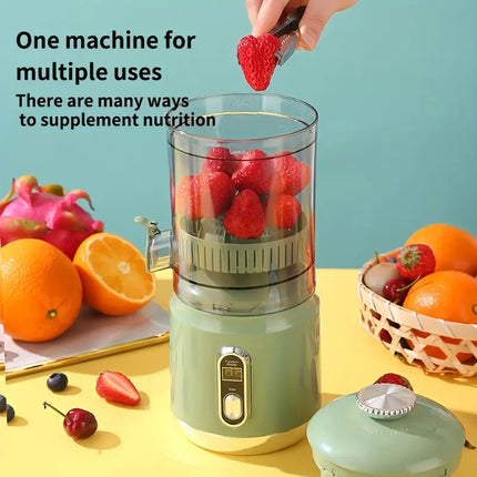 Juicer with Removable Pulp Separator - 0.5L Volume, Lithium Battery