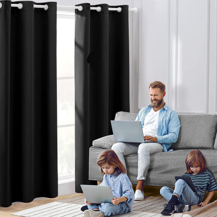 Amazon Cross-border Curtain Thickened Non-glossy Fabric Curtain Sun-blocking Heat-insulating Shade Wholesale Modern Minimalist
