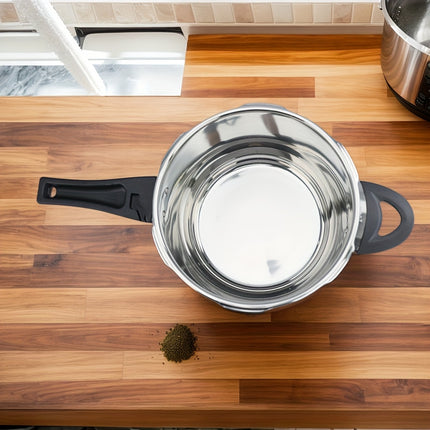 6L Commercial-Grade Stainless Steel Pressure Cooker Fast Cooking Pot with Triple Safety System