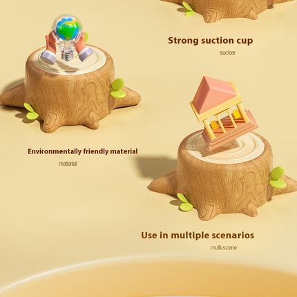 Baby Cartoon Dinosaur Sucker Rotating Gyro Fingertip Educational Toys Wholesale